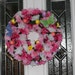 Easter friends wreath shades of pink