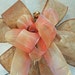 Bronze / Copper Bow with gold ombre bow layered on top
