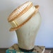 RESERVED for Julie // vintage straw hat - OPEN FIELD natural straw fedora hat