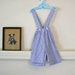 vintage 60s boy's shorts - TRAVELING PANTS seersucker suspender shorts / 12-18M