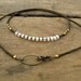 Freshwater Pearl Necklace, dainty rustic keishi pearl jewelry, June birthstone necklace with pearls (simple, earthy, luminous)