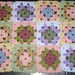 12 Crochet Granny Squares Multicolor Lot 15