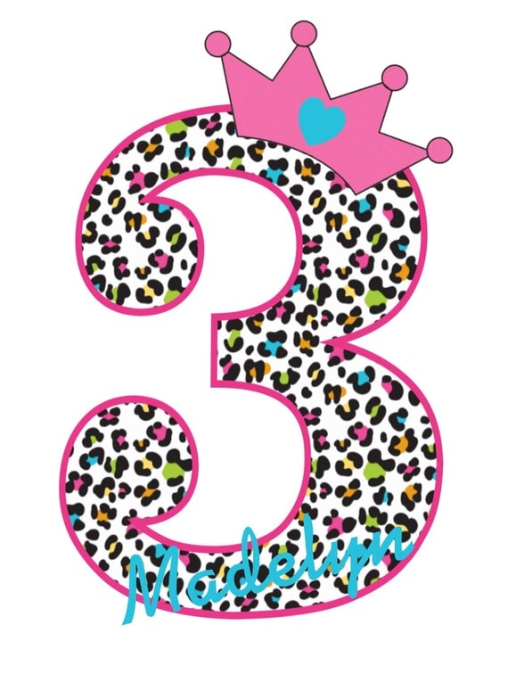 Leopard Cheetah Birthday Number T Shirt Personalized Il_570xn