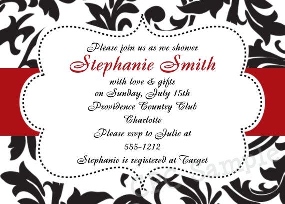 Black And Red Invitation Templates 7