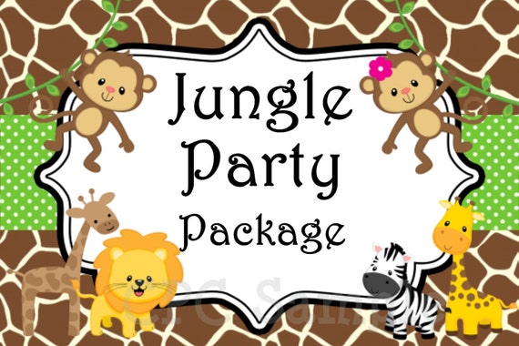 Jungle Theme Birthday Invitations Free Printable 2