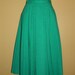 Reserved for Monte Vintage 80's Preppy Kelly Green Pleated Skirt - Extra Small-Small-Petite Waist 24