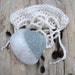 Irish Wishing Stone Worry Stone in Crochet Bag
