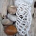 Irish Beach Pebbles Worry Stones in Crochet Bag