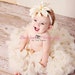Baby headband, flower girl hair accessories, flower headband, ivory headband, lavander headband