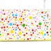 Checkbook cover polka dot multicolored in vinyl