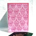 Cupcake passport holder pink in vinyl cover