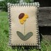 Primitive Black-Eyed Susan Door Knob / Cupboard Hanger