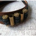 Gold Bullet Black Leather Brown Steampunk Headband