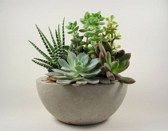 Concrete  Bowl - Light Grey
