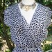 80s Jungle Love--Leopard Print Dress--Black and White