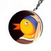 Chicken With a Pearl Earring Keychain
