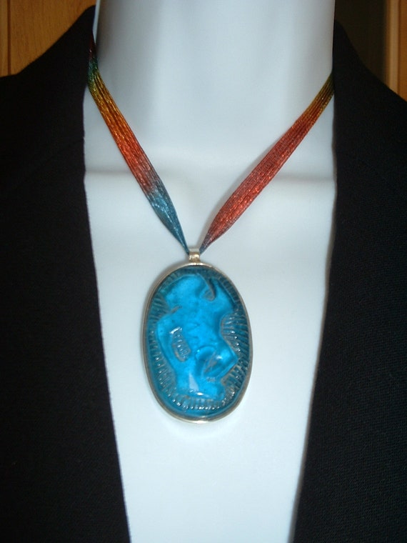 Original Daro Flood Lost Wax Glass Casting Sterling Silver