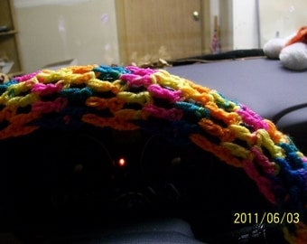 Crochet steering wheel cover