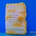 crochet tea/business card wallet