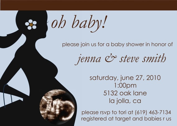 Sonogram Baby Shower Invitation Templates 5