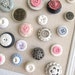15 Extra Button Magnet or Push Pin Collection Set