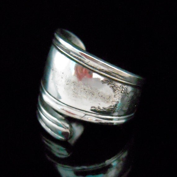 Antique Silver Spoon Ring Ardsley Fork and Spoon Jewelry