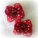 Back To School-Great for Disney Vacation-Red polka dot Minnie Mouse hair bows-pigtail bows-Made by Maddie B's Boutique on Etsy