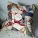 Crazy quilt pillow 1912 used and loved great color