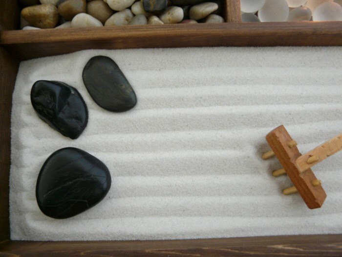Mini Zen Garden Great for home or office desk by zengardendesigns