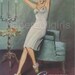 Fashion Magazine Ad, Harpers Bazaar 1946, Artemis, Lingerie, Slip, Glamour Garters, Fashion Illustration, Paper Ephemera, Ad