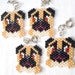 Pug Seed Bead Charm (Reserved)