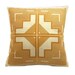 navajo quilt pillow in dijon yellow