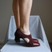 1980s OPEN SIDES elastic bandage heels 8.5