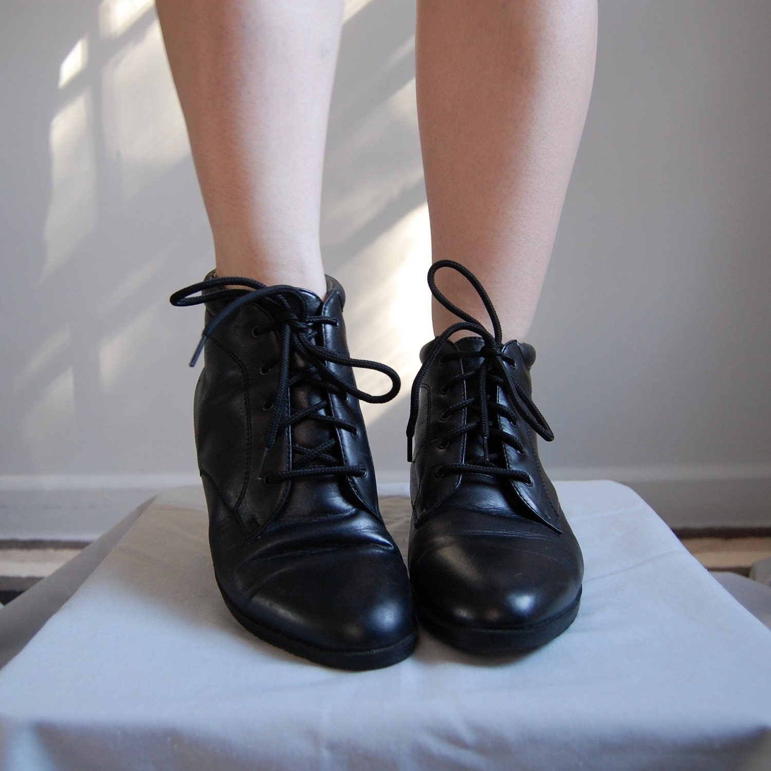 leather pixie ankle boots
