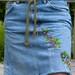 Short Denim "Rose" Skirt
