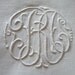 Antique Vintage Sheet Bed Linen Monogrammed RA