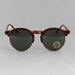 Vintage Deadstock 80s 90s Circle Sunglasses Tortoise