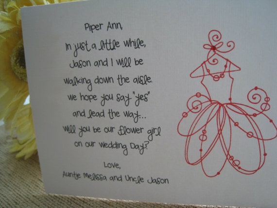 New 60 Card To Ask Flower Girl