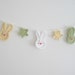 Crochet Garland Bunny or Baby Shower Bunny Rabbit Bunting - choose your colors and shapes