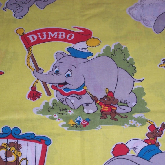 Vintage Dumbo Walt Disney Productions Sheet by BarnFlyVintage