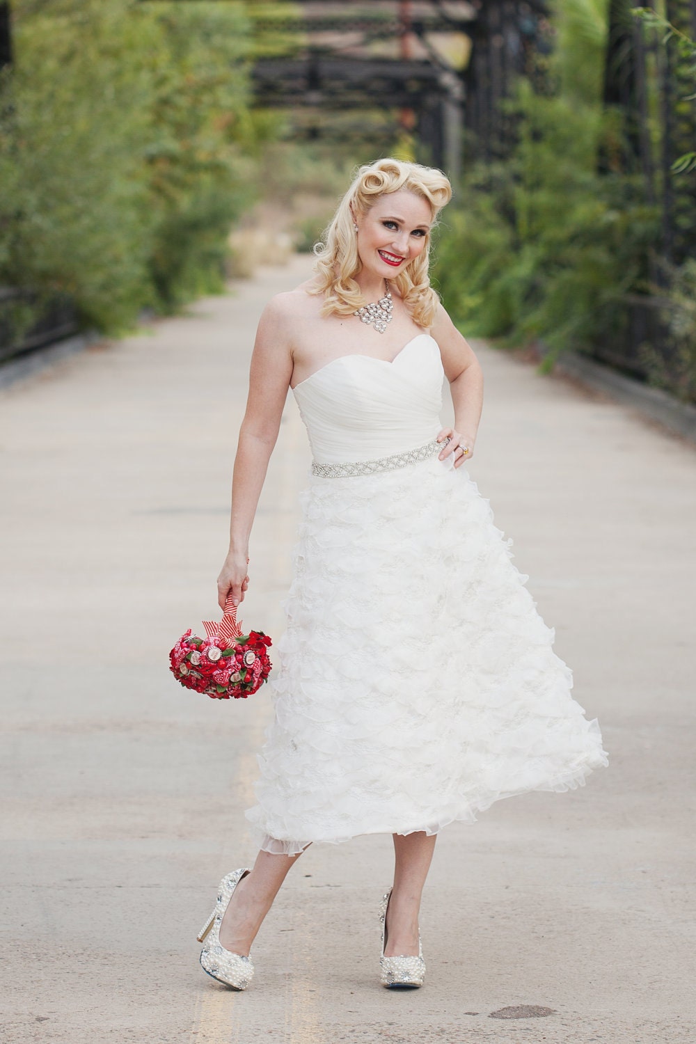 Short Wedding  Dress  Sherry Darling by thepeppermintpretty 