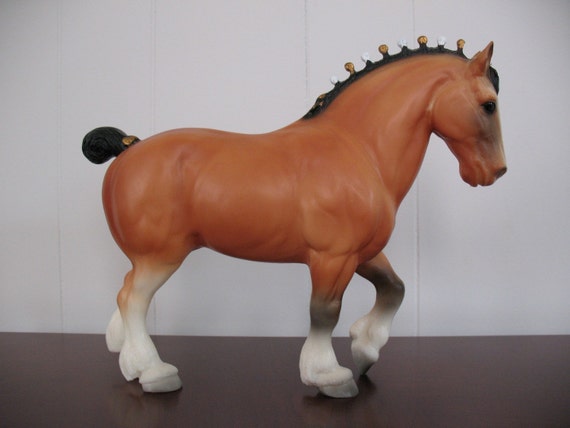 Breyer Horse Buckskin Clydesdale Stallion by MamaZombiesEtsyShop