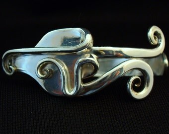 Eco Friendly Antique Fork Bracelet Upcycled Silverware Spoon Jewelry