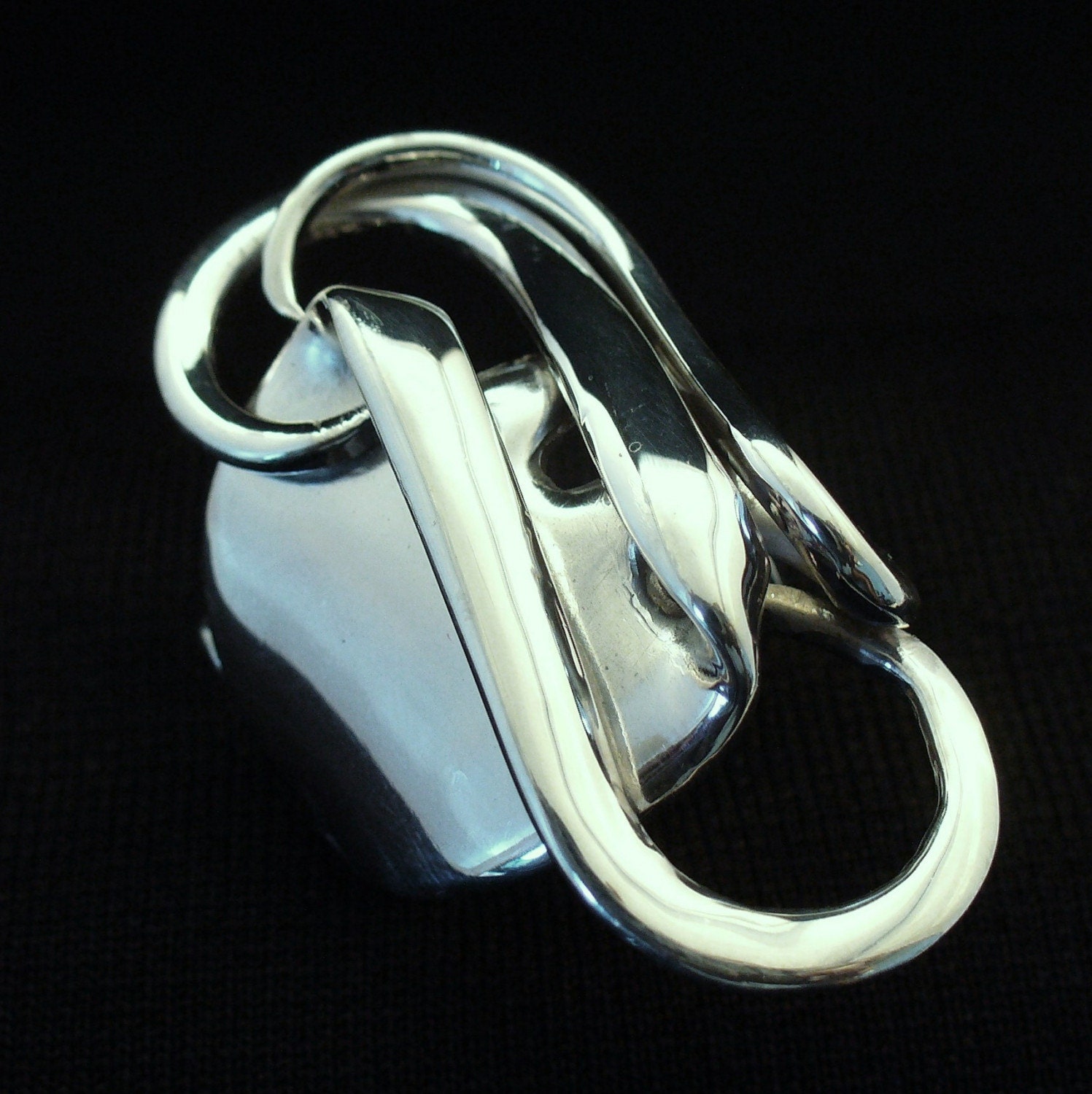 Solid Sterling Silver Real Fork Ring Size 5 to 16