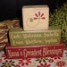 Personalized Nana's Grandma's Greatest Blessings Grandkids Grandchildren Names Wood Sign Shelf Blocks Primitive Country Rustic