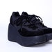 90s Deadstock Black Platform Sneakers 8