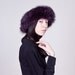 80s Violet Shaggy Fox Fur Headband