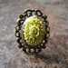 Victorian Floral Poison Locket Ring LAST ONE
