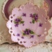 Vintage Violets Tiny Small Scalloped Plate Child Size