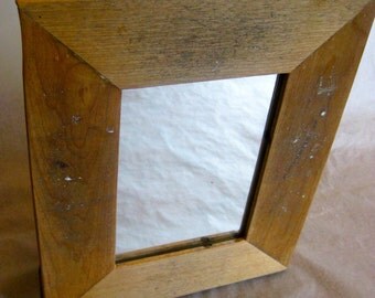Reclaimed wood mirror by heidiBARKUNframes - Clark Collection (C52)